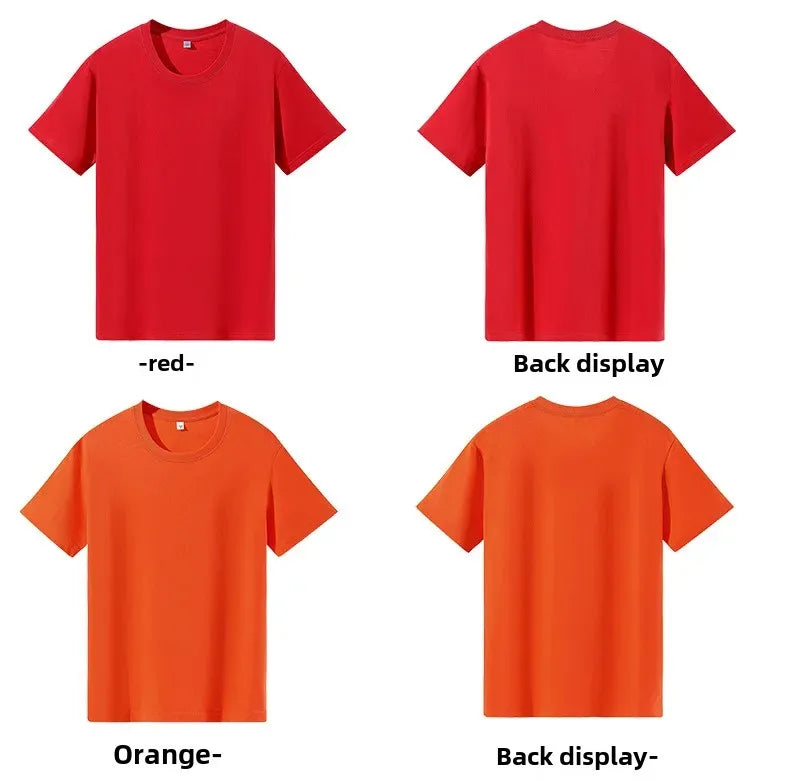 Classic Style Pure Cotton Short Sleeve T-Shirt 19 Colors Available 180 Grams Summer New Arrival Adult Short T-Shirt