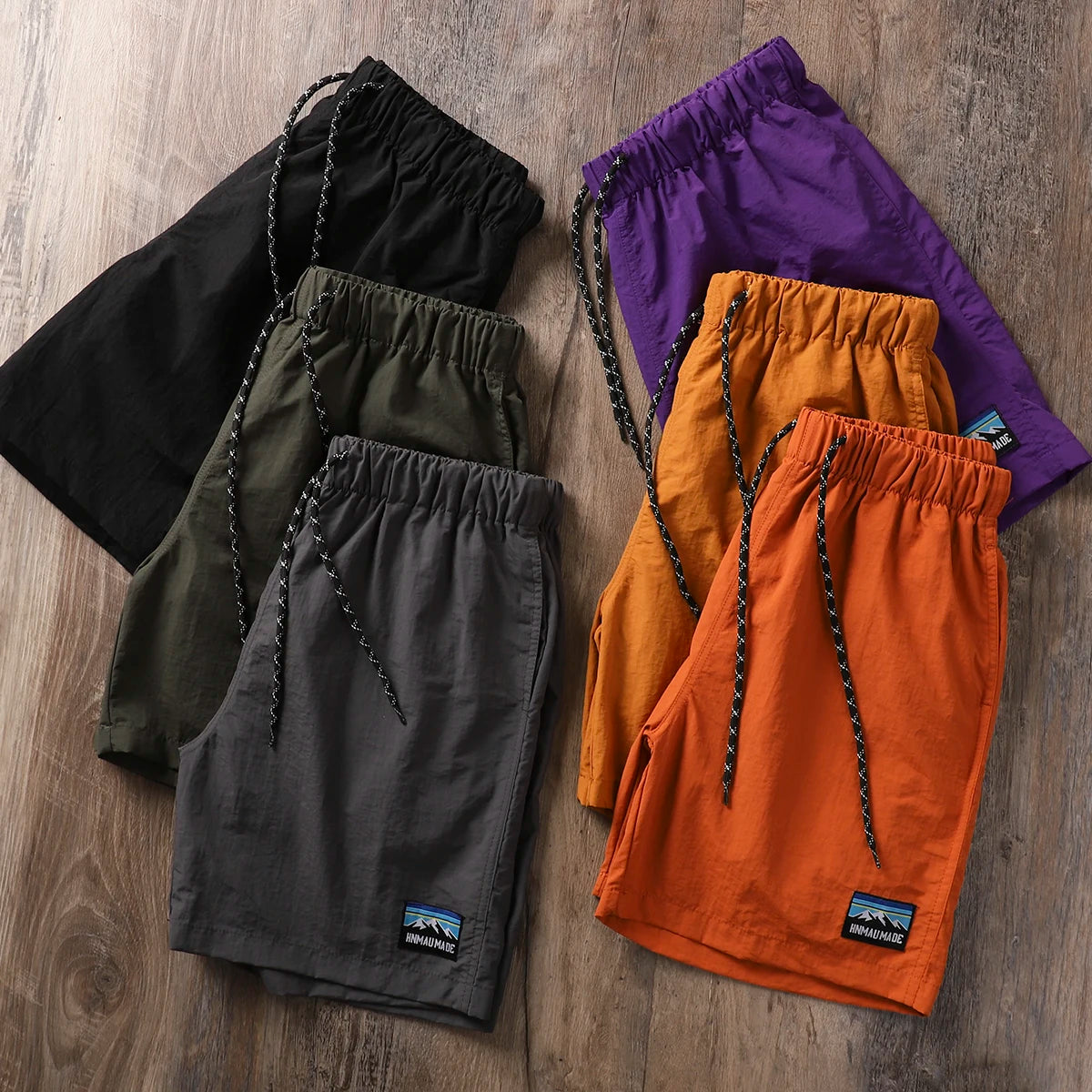 Men's Summer Thin Breathable Quick Dry Waterproof Beach Shorts Outdoor Sports Moisture Wicking Lightweight Casual Shorts