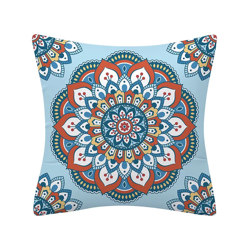 Geometry Cushion Cover 45x45 Polyester Pillowcase Decorative Sofa Cushions Pillowcover Home Decor Black Yellow Blue Pillow Cases
