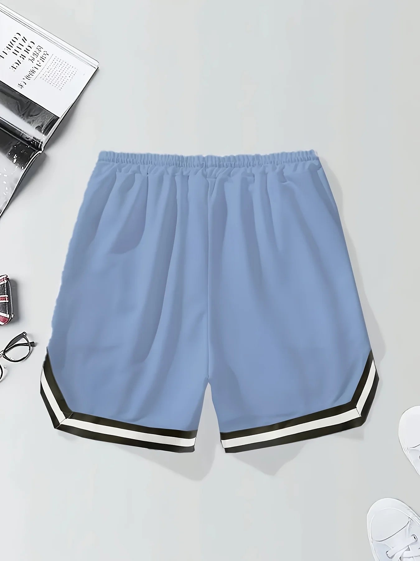 Summer 2025 new 3D digital printed digital 73 pattern casual, fashionable, soft, comfortable and lightweight men's shorts