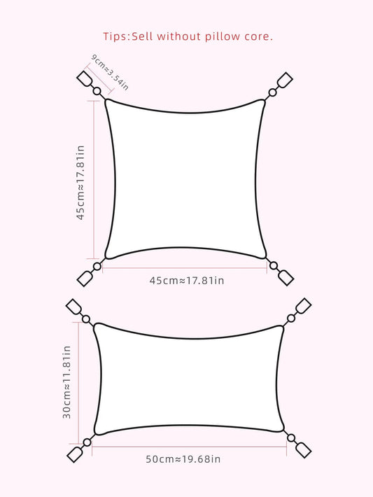 1pc Looped pile diamond pattern weaving. Throw pillow cover for sofas in bedrooms and living rooms.