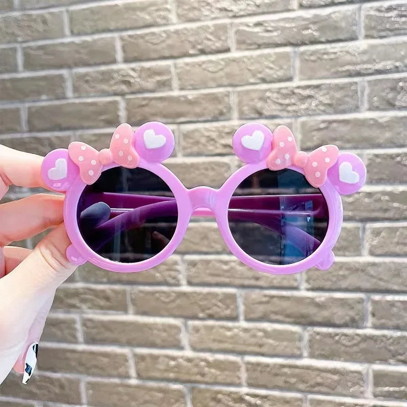 Children Cute Cartoon Sunglasses Boy Girl Outdoor Sun Protection Summer Shades Baby Photography Glasses Eyewear UV400