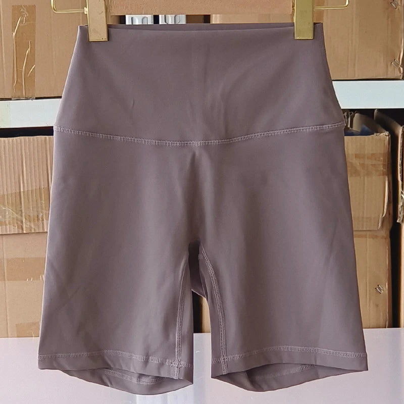 Sexy Solid Color Soft Tight Women Fitness Sport Short High Waist Yoga Short Leggings Cycling Comprehensive Training Jog Athletic