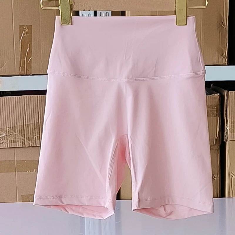 Sexy Solid Color Soft Tight Women Fitness Sport Short High Waist Yoga Short Leggings Cycling Comprehensive Training Jog Athletic