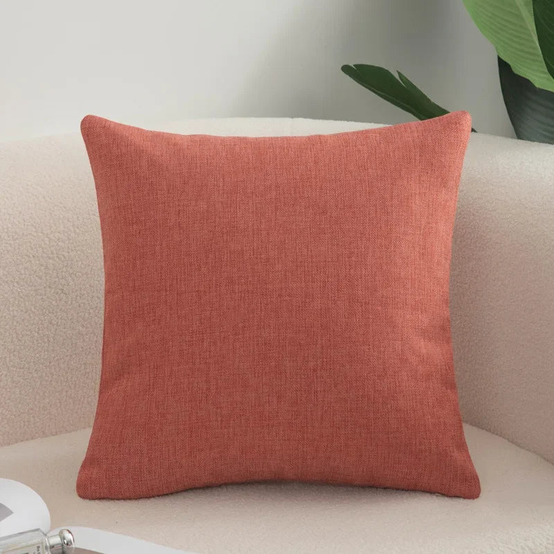 Decorative Square Throw Pillow Cushion Covers Super Soft Chenille Farmhouse Fall Pillowcase Living Room Bedroom Sofa Couch
