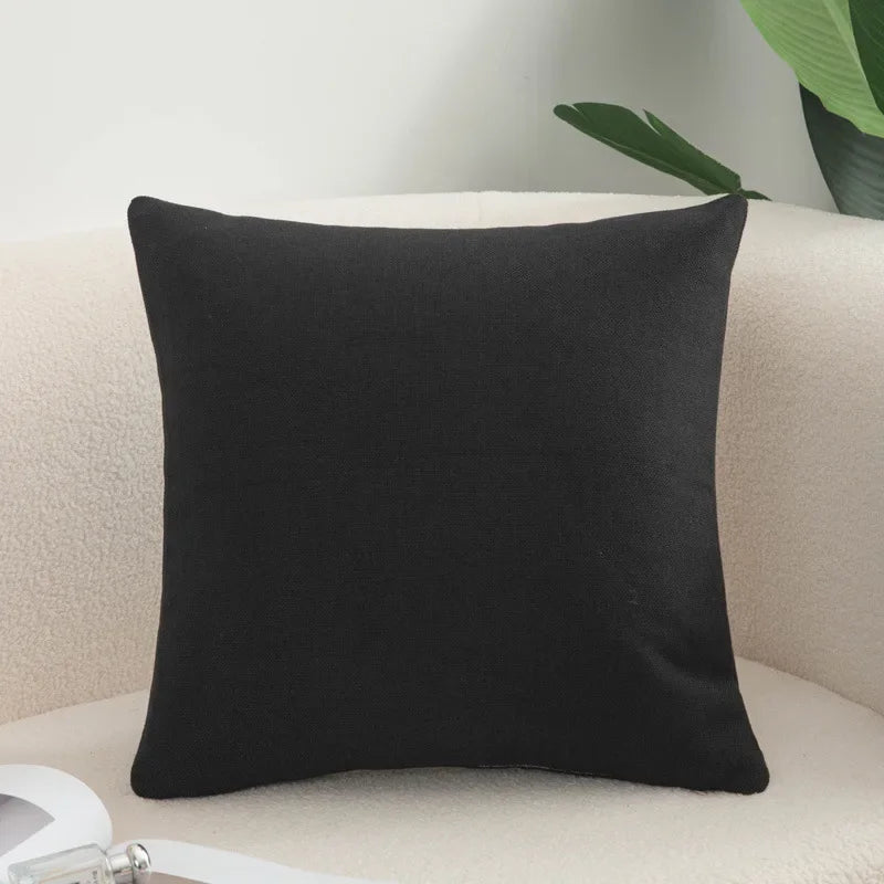 Decorative Square Throw Pillow Cushion Covers Super Soft Chenille Farmhouse Fall Pillowcase Living Room Bedroom Sofa Couch
