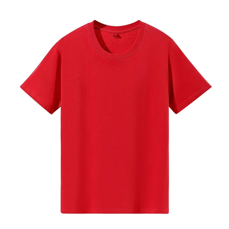 Classic Style Pure Cotton Short Sleeve T-Shirt 19 Colors Available 180 Grams Summer New Arrival Adult Short T-Shirt