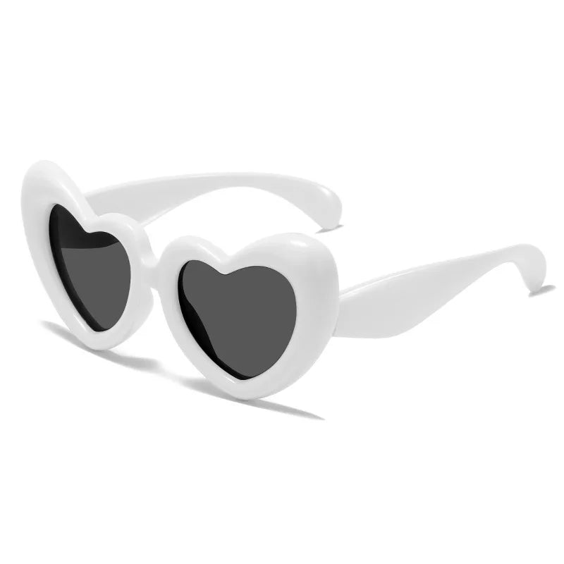 2024 New Children's Sunglasses And Funny Inflatable, Cute Heart Shaped Sunglasses, Female Instagram, Concave Shape