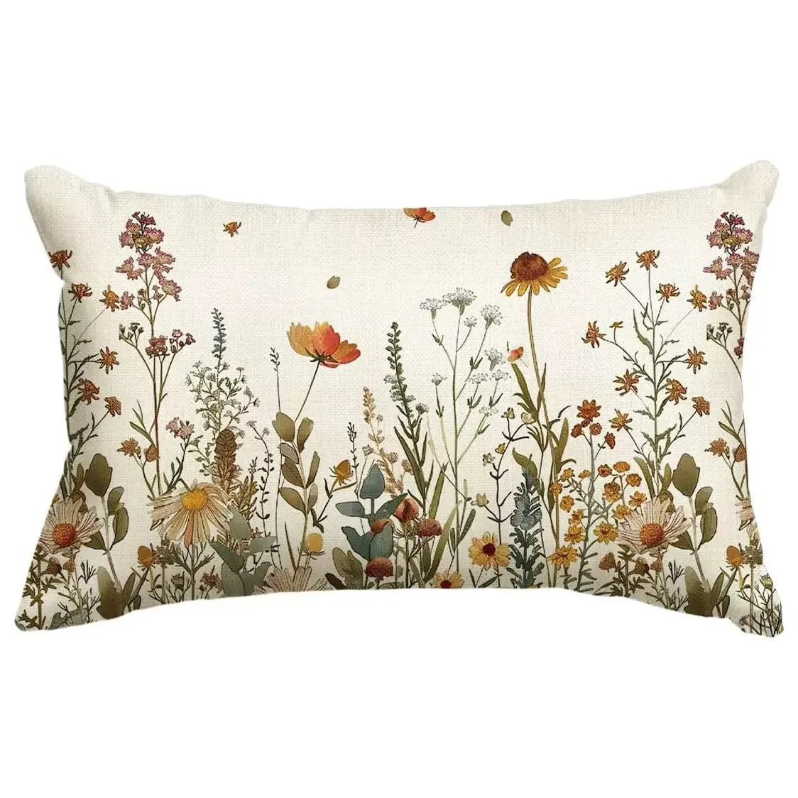 VIKAMA Floral Cushion Cover Double-Sided Printed Living Room Sofa Cushion Cover Bedroom Headboard Pillowcase Home Decor