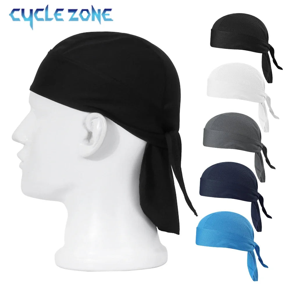 Cycling Quick Drying Pirate Cap MTB Road Bike Riding Cap Unisex Outdoor Sports Hiking Skiing Cycling Headscarf Bicycle Equipment