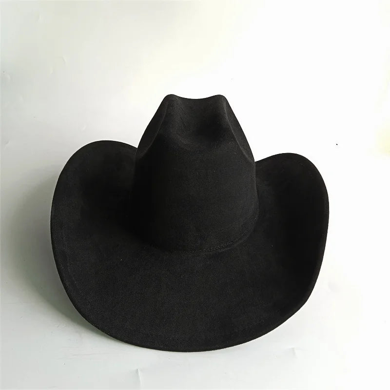 Western Vegan suede hat cowboy hat jazz panama hat unisex women's hat wide brim cowboy hat women's hat cowboy hat