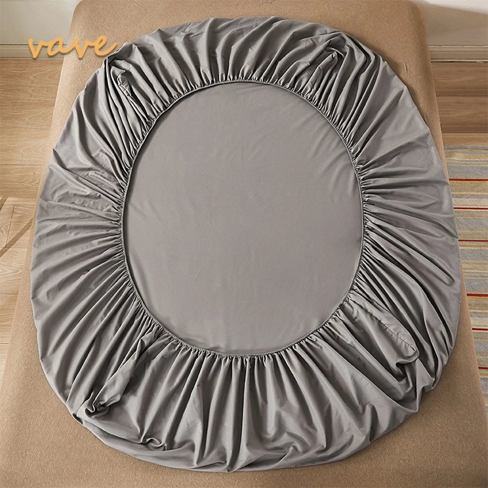 100% Cotton Fitted Sheet with Elastic Bands Non Slip Adjustable Mattress Covers for Single Double King Queen Bed,140/160/200cm