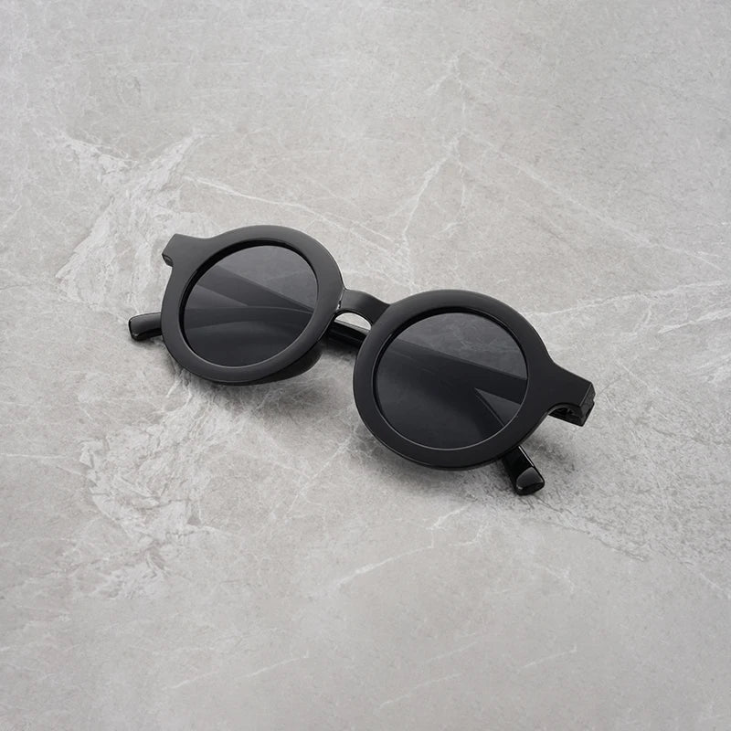 3PCS  New Children's Sunglasses Children's Fashion Trend Round Frame Sunglasses Photography Style Personalized Glasses