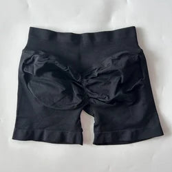 DF LOGO Seamless Gym Shorts Low Ribbed Band Yoga Shorts Scrunch Bum Workout Shorts Booty Stretch Fitness Clothes Running Shorts