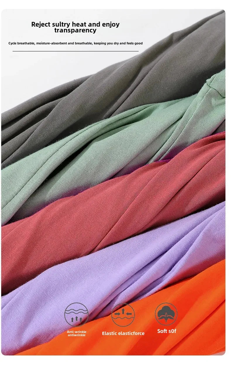 Classic Style Pure Cotton Short Sleeve T-Shirt 19 Colors Available 180 Grams Summer New Arrival Adult Short T-Shirt