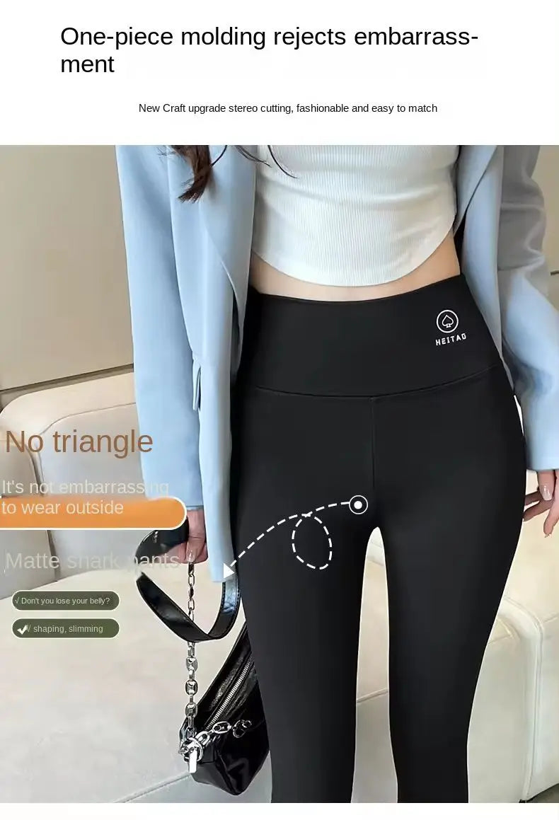 1PC High-waisted Yoga leggings Athletic tights Warm women's running pants Sexy hip lift pants Tights High-waisted stretch