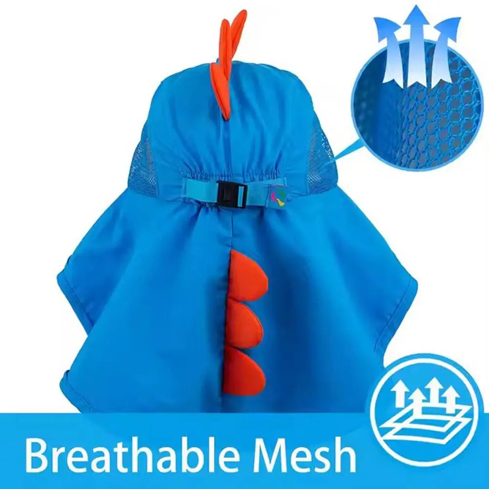 Kid Hat Summer Cap Sun Thin Breathable Large Brim Fisherman Hat Children UV Protection Going Out Beach Sun Caps