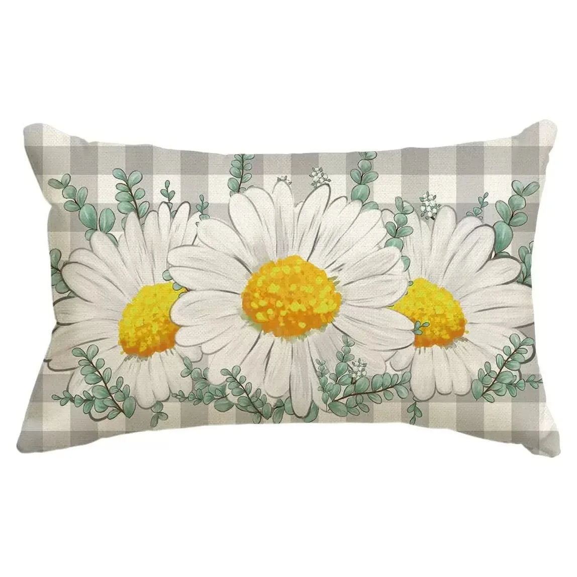 VIKAMA Floral Cushion Cover Double-Sided Printed Living Room Sofa Cushion Cover Bedroom Headboard Pillowcase Home Decor