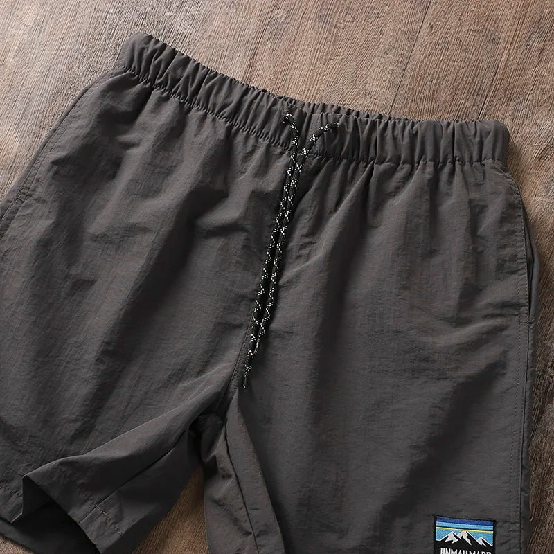Men's Summer Thin Breathable Quick Dry Waterproof Beach Shorts Outdoor Sports Moisture Wicking Lightweight Casual Shorts