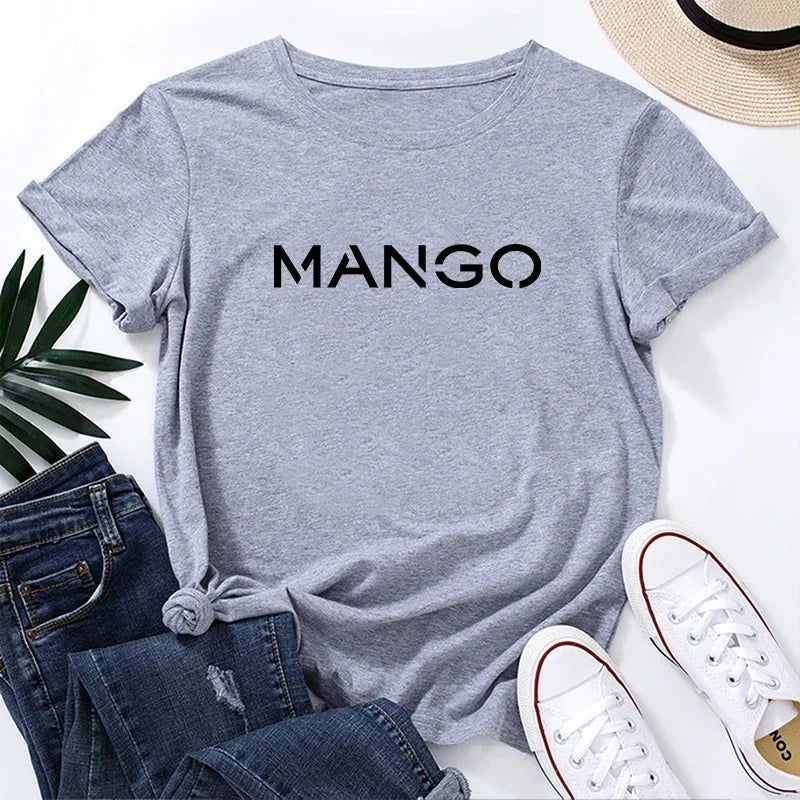 2025 New Trend Woman Cotton T-shirt Spring Summer Daily Casual Fashion O-neck Short Sleeve Top Female Home Outdoor Comfort Tees
