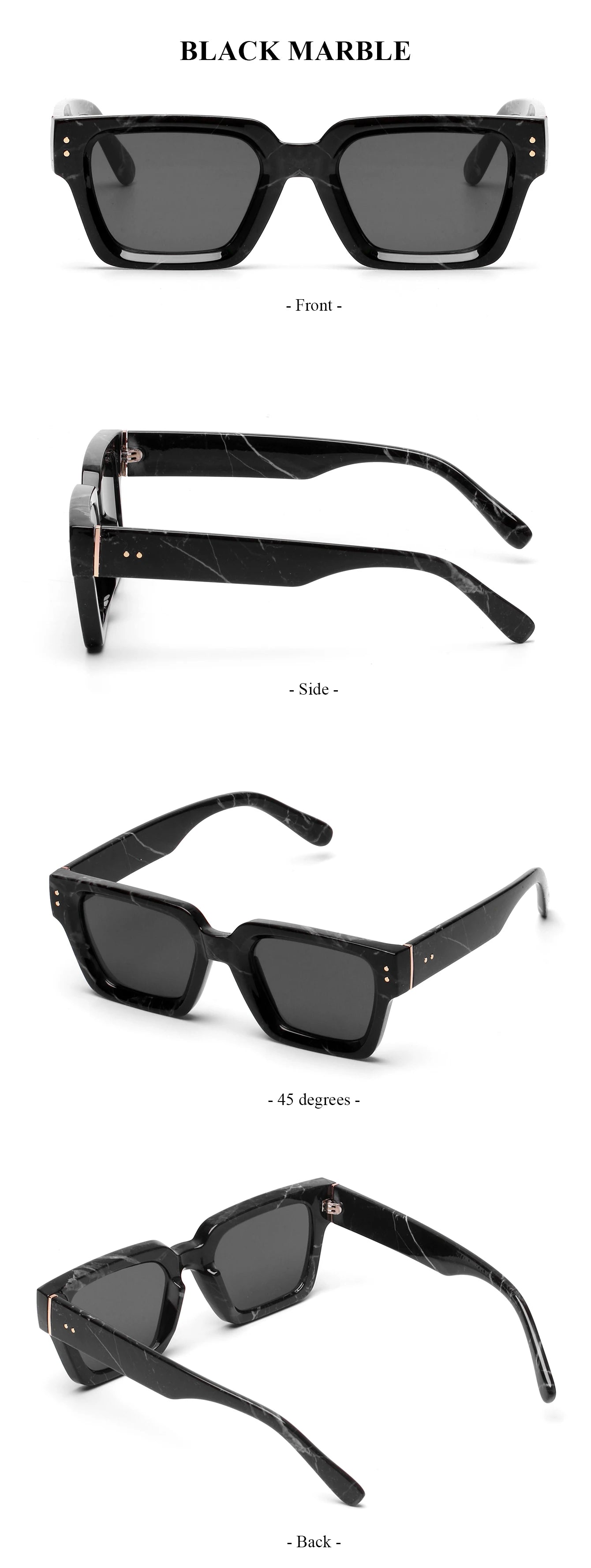 Ruiao 2026 Whole Luxury Premium Shades Designer Black Brand Sunglasses Mens Square lunette de soleil homme gafas de sol hombre