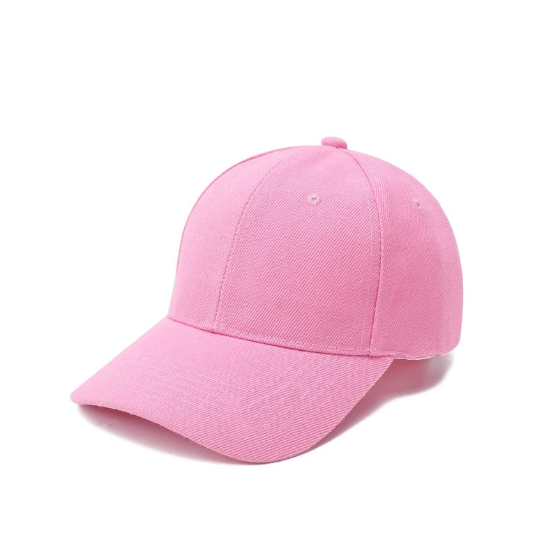 Students Kids Baseball Cap Summer Children Peaked Caps Travel Sun Hat Solid Color Boy Girl Snapback Hat Hip-Hop Hat Dropshipping