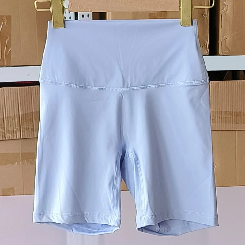 Sexy Solid Color Soft Tight Women Fitness Sport Short High Waist Yoga Short Leggings Cycling Comprehensive Training Jog Athletic
