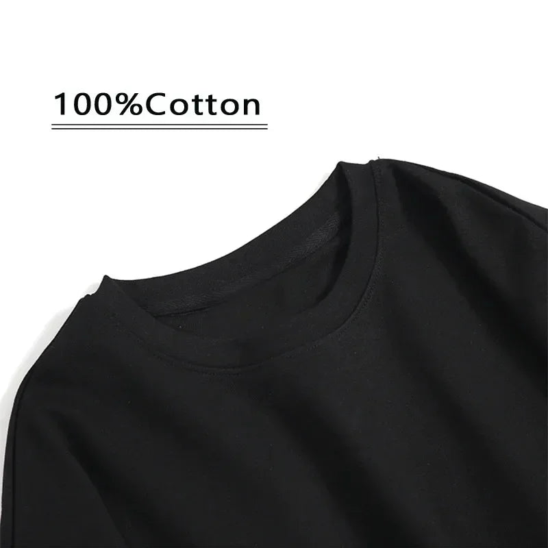 Cotton 2025 New Summer T-shirt Women's Elastic Women's Clothing Oversized Top White T-shirt Loose Women's Short-sleeved T-shirt