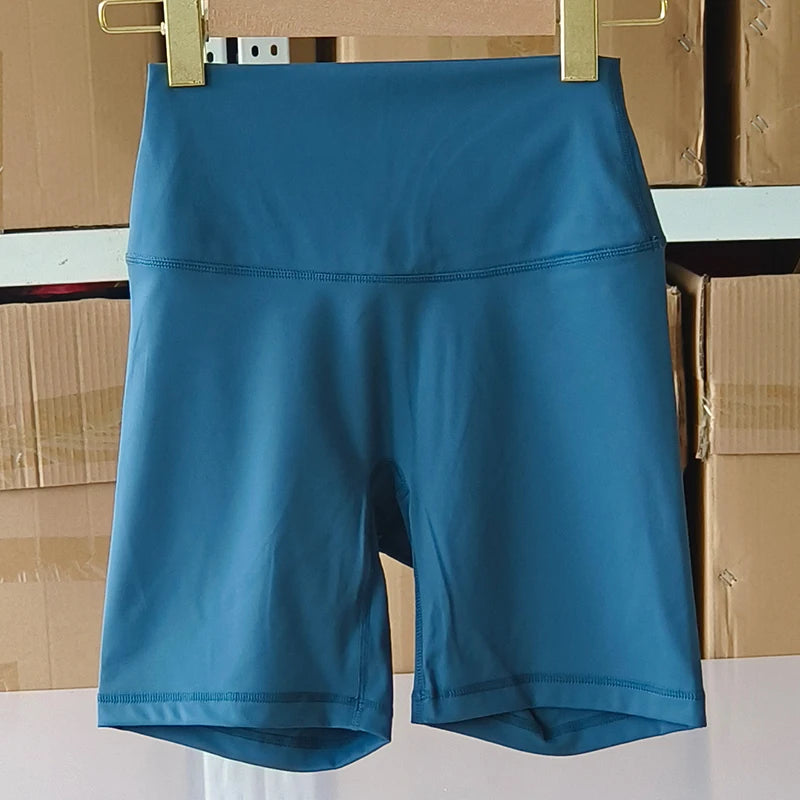 Sexy Solid Color Soft Tight Women Fitness Sport Short High Waist Yoga Short Leggings Cycling Comprehensive Training Jog Athletic