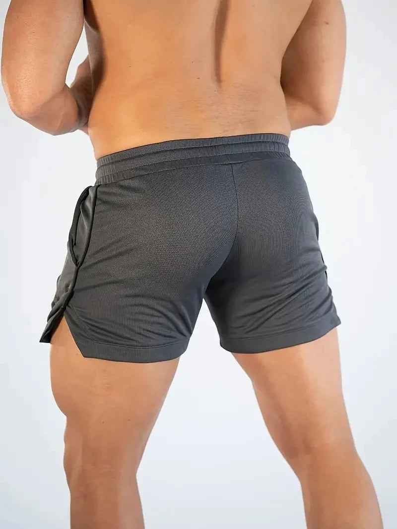 Men's Summer Fitness Gym Sports Shorts Running Hiking Jogging Workout Clothing Quick Dry Breathable Active Wear