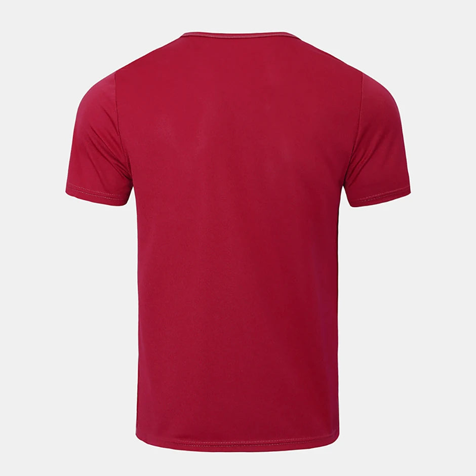 1/4 Pcs Men's Summer Fashion Printing Quick-drying Short-sleeved Youth Leisure Sports Fitness Breathable Top Middle-aged Loose T