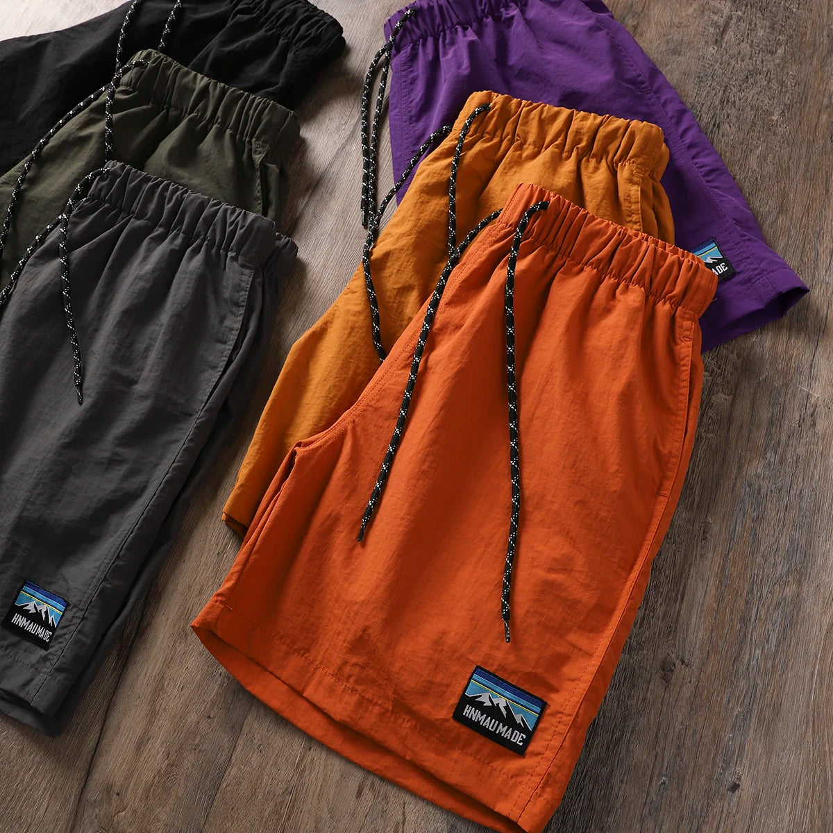 Men's Summer Thin Breathable Quick Dry Waterproof Beach Shorts Outdoor Sports Moisture Wicking Lightweight Casual Shorts