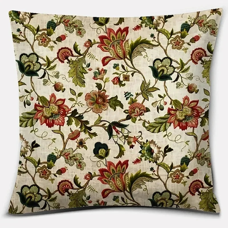 Antique Red and Blue Series Home Office Decorative Pillow Bedroom Pillow Gift Sofa Car Cushion Cover