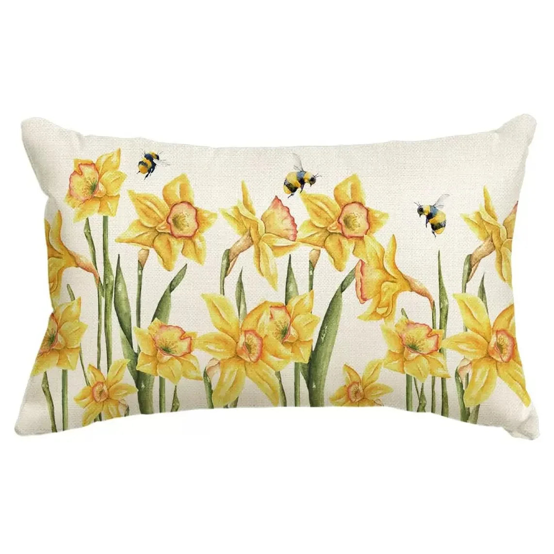 VIKAMA Floral Cushion Cover Double-Sided Printed Living Room Sofa Cushion Cover Bedroom Headboard Pillowcase Home Decor