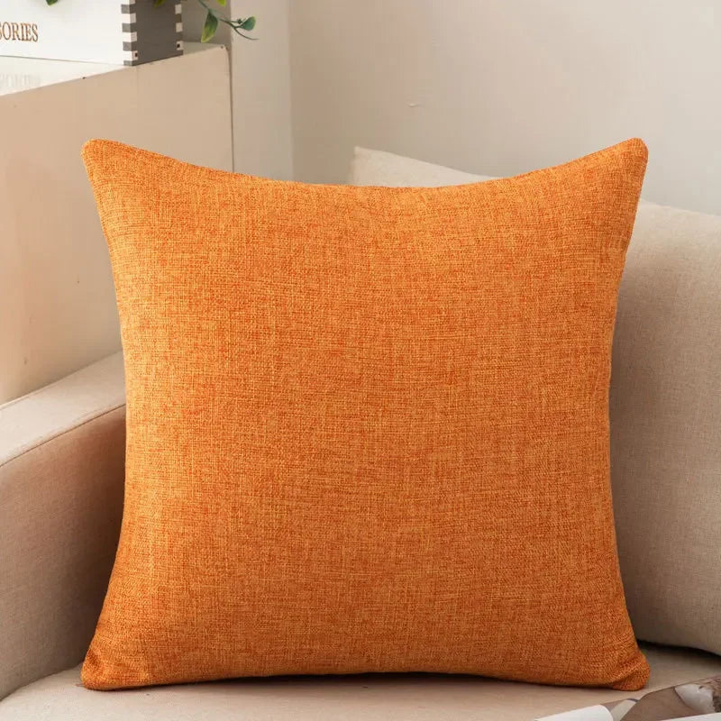 Decorative Square Throw Pillow Cushion Covers Super Soft Chenille Farmhouse Fall Pillowcase Living Room Bedroom Sofa Couch
