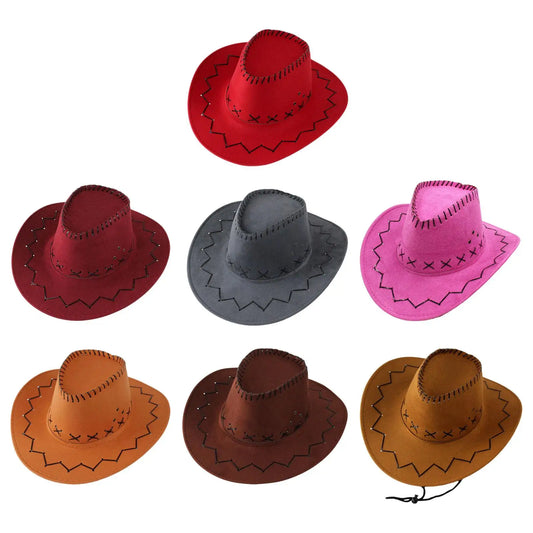 Cowboy Hat for Boys Kids Casual Sunshade Photo Props Summer Wide Brim Sunscreen Hat Sun Hat for Girls Boys Rodeo Festival Hiking