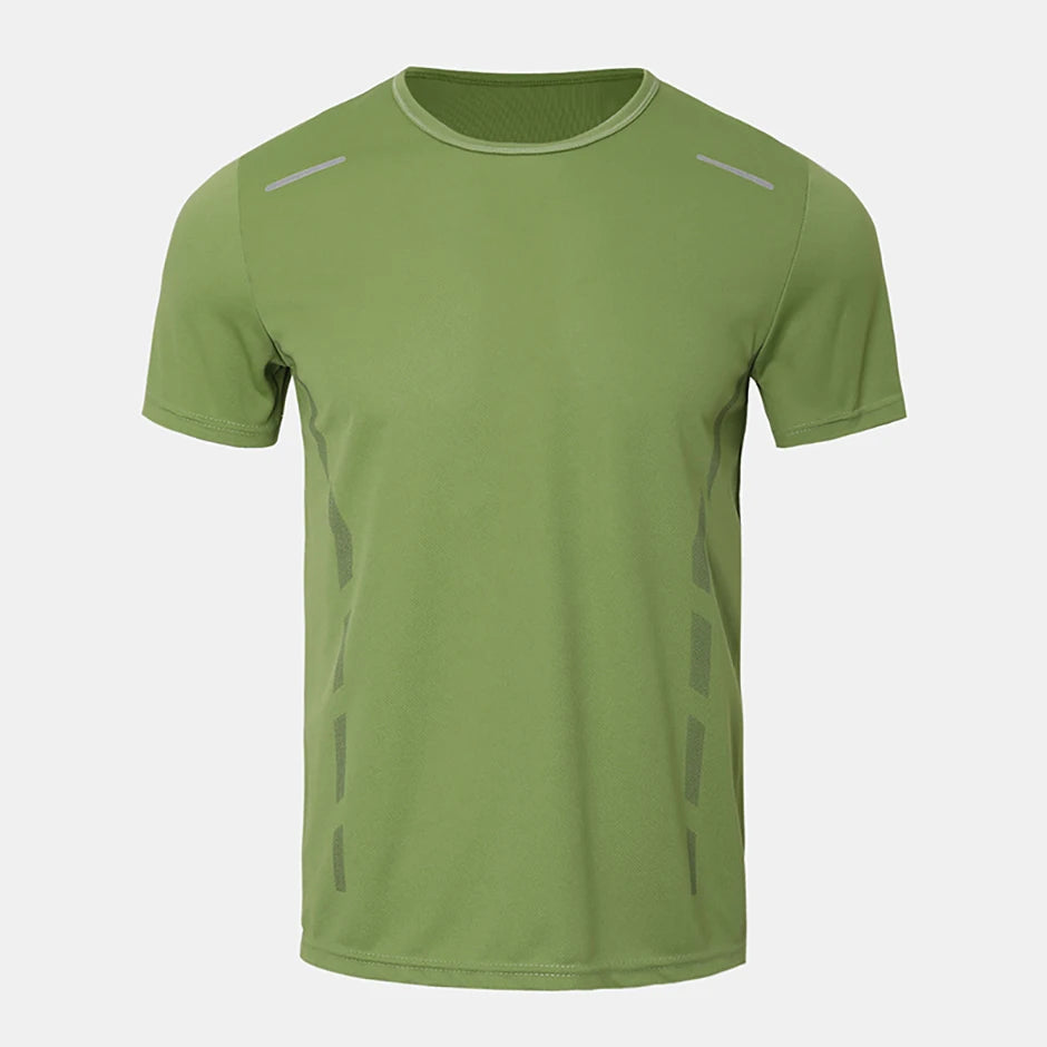1/4 Pcs Men's Summer Fashion Printing Quick-drying Short-sleeved Youth Leisure Sports Fitness Breathable Top Middle-aged Loose T