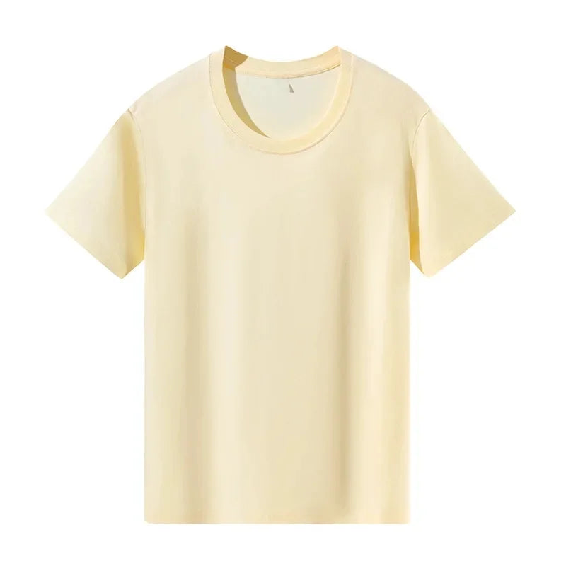 Classic Style Pure Cotton Short Sleeve T-Shirt 19 Colors Available 180 Grams Summer New Arrival Adult Short T-Shirt