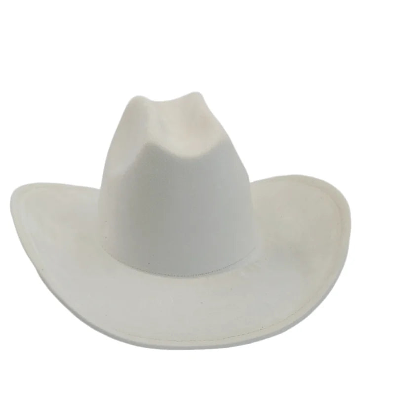 Western Vegan suede hat cowboy hat jazz panama hat unisex women's hat wide brim cowboy hat women's hat cowboy hat
