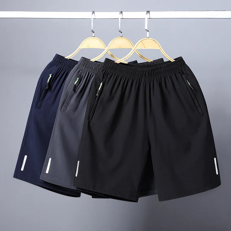 XL-3XL Casual Men's Running Shorts Quick-drying Fitness Black Shorts Men Beach Short Pants Male Sports Shorts Thin Lightweight