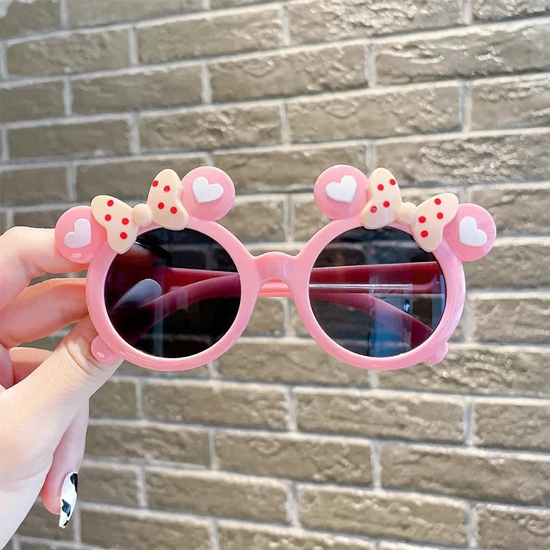 Children Cute Cartoon Sunglasses Boy Girl Outdoor Sun Protection Summer Shades Baby Photography Glasses Eyewear UV400