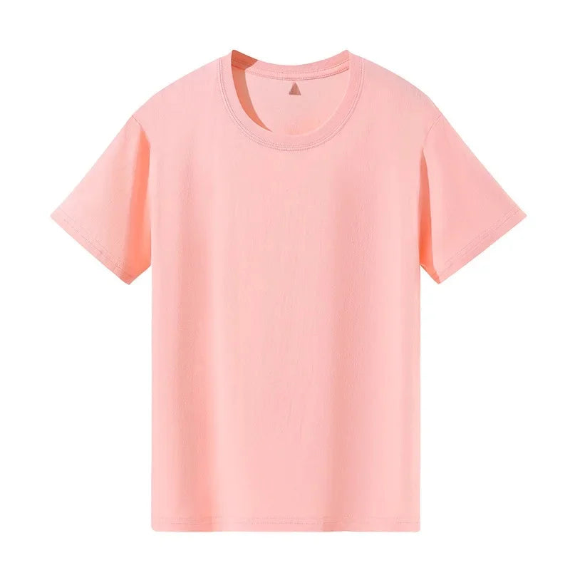 Classic Style Pure Cotton Short Sleeve T-Shirt 19 Colors Available 180 Grams Summer New Arrival Adult Short T-Shirt