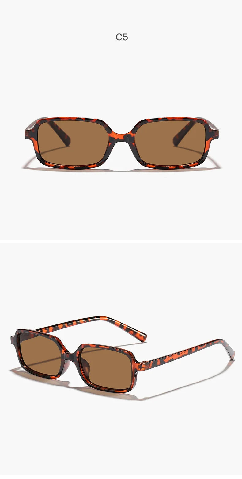 Sexy Small Rectangle Sunglasses 2026 Fashion Women Vintage Brand Designer Sun Glasses Men Shades Female Eyewear UV400