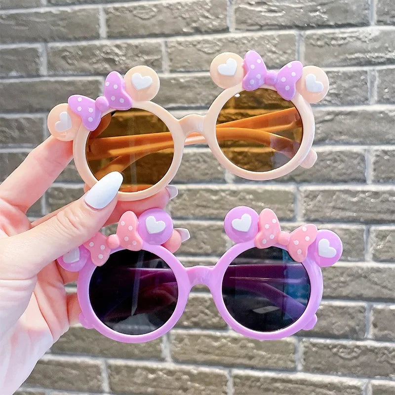 Children Cute Cartoon Sunglasses Boy Girl Outdoor Sun Protection Summer Shades Baby Photography Glasses Eyewear UV400