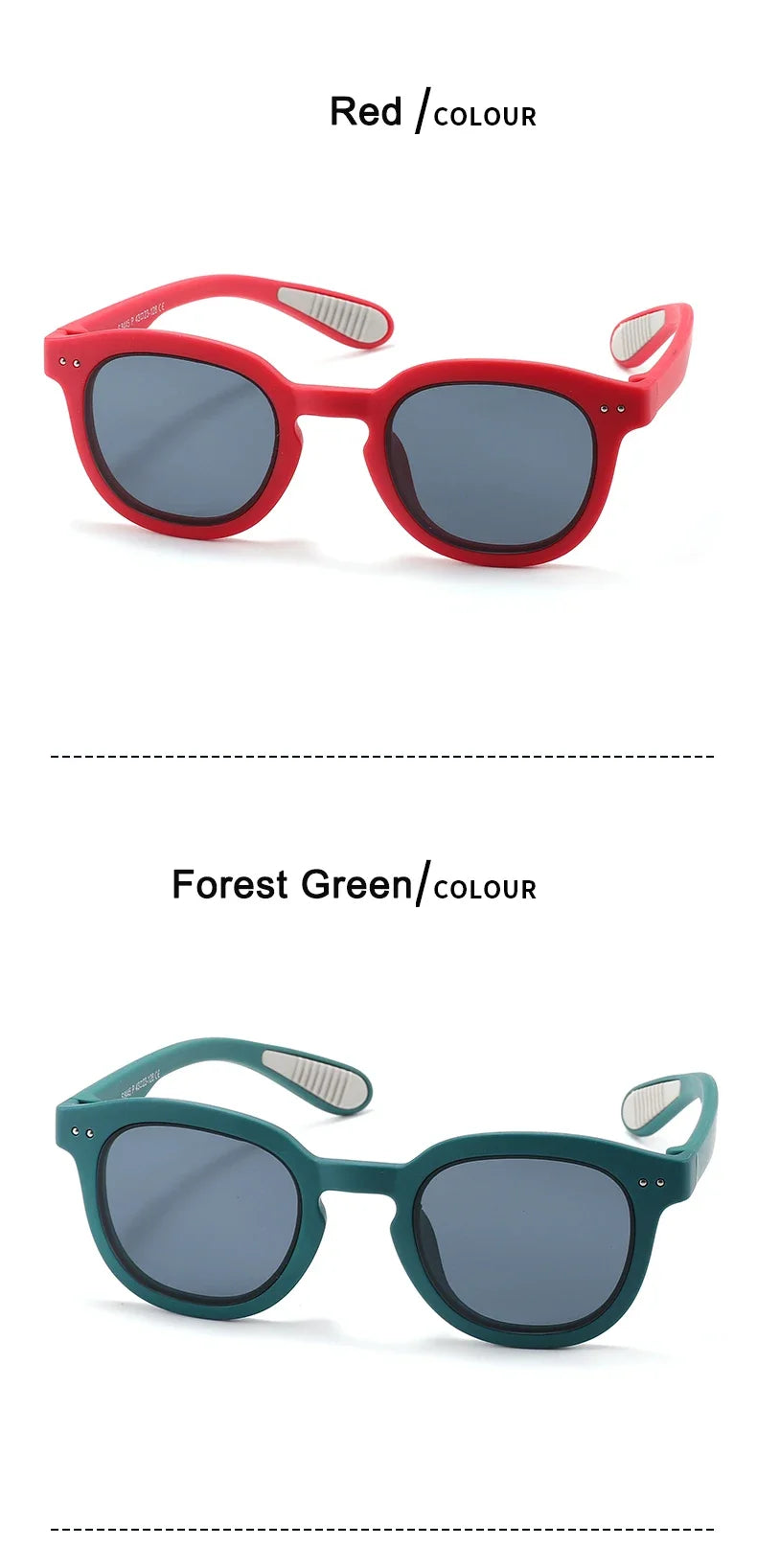 Polarized Kids Sunglasses Silicone Safety Boys Girls Sun Glasses Fashion Children Outdoors Goggle Shades Eyewear UV400 Age 3-12