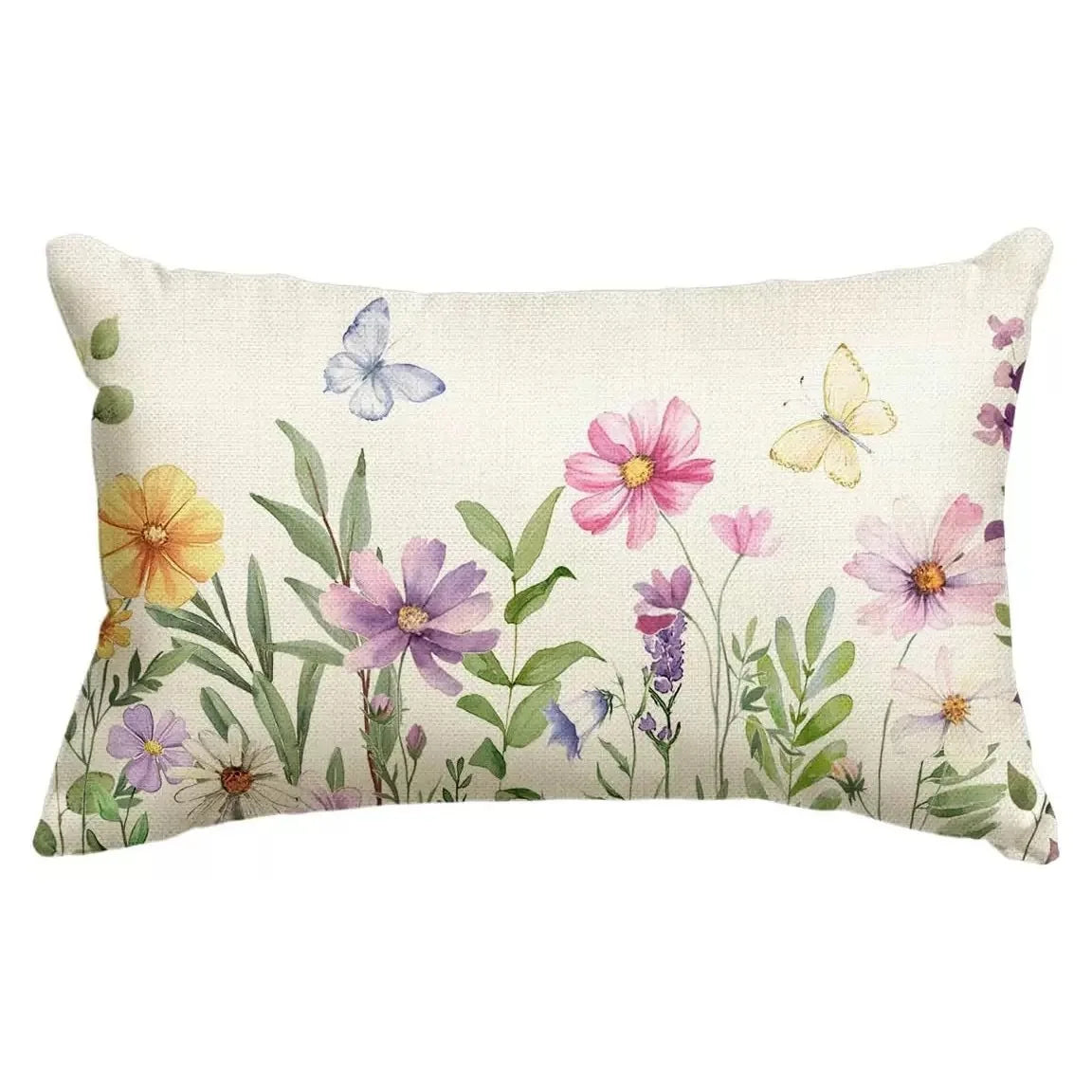 VIKAMA Floral Cushion Cover Double-Sided Printed Living Room Sofa Cushion Cover Bedroom Headboard Pillowcase Home Decor