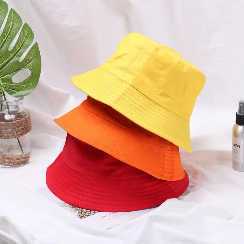 Summer Foldable Bucket Hat Unisex Outdoor Sunscreen Cotton Fishing Hunting Cap Men Basin Chapeau Sun Prevent Hats for Women 2023