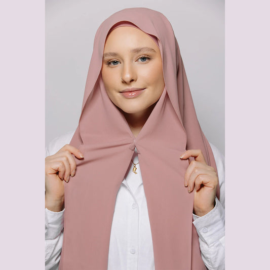 Solid-color High-quality Silky-soft Thick Chiffon With Built-in Magnets