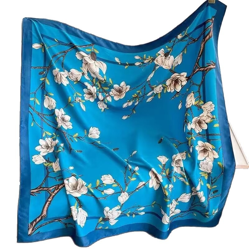 Creative Exotic-print Versatile Silk Scarf